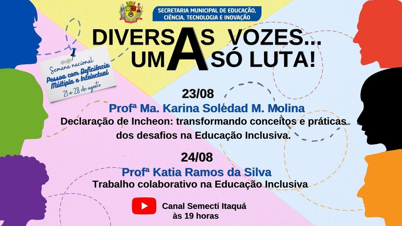 Palestras marcam a Semana Nacional da Pessoa com Deficiência em Itaquá