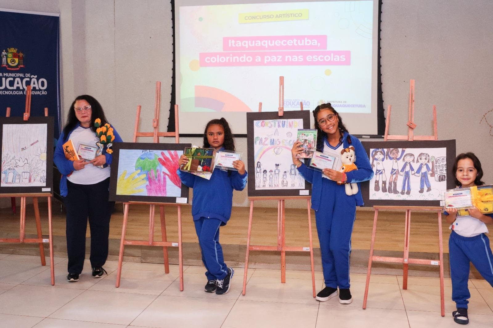 Itaquá premia desenhos que vão ilustrar o material escolar de 2024